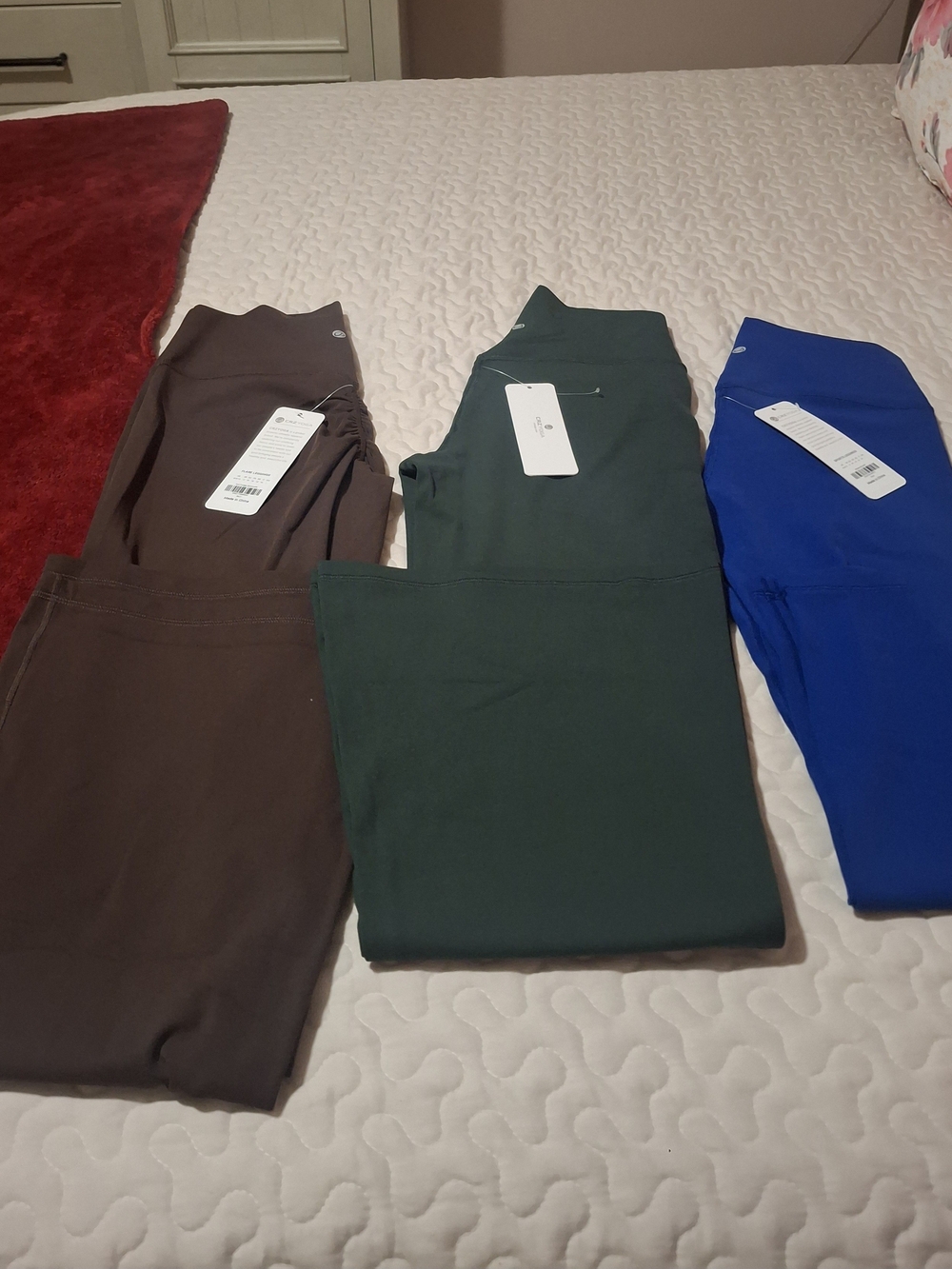 Women’s CRZ Yoga High-Waist Leggings - Two Wide, One Skinny Leg.